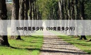 500克是多少斤（50克是多少斤）