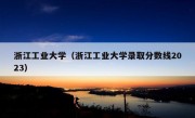 浙江工业大学（浙江工业大学录取分数线2023）