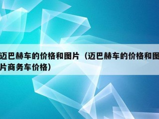 迈巴赫车的价格和图片（迈巴赫车的价格和图片商务车价格）