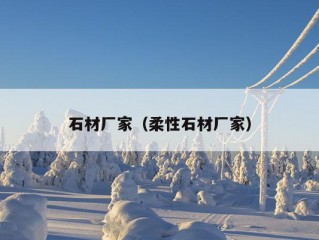 石材厂家（柔性石材厂家）