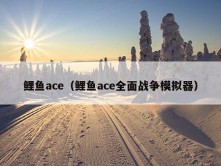 鲤鱼ace（鲤鱼ace全面战争模拟器）