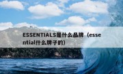 ESSENTIALS是什么品牌（essential什么牌子的）