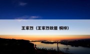 王家烈（王家烈故居 桐梓）