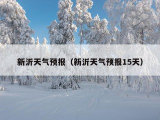 新沂天气预报（新沂天气预报15天）