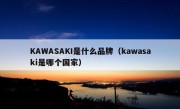 KAWASAKI是什么品牌（kawasaki是哪个国家）