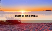 浓眉定律（浓眉定律0）