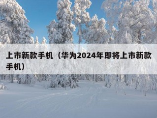 上市新款手机（华为2024年即将上市新款手机）