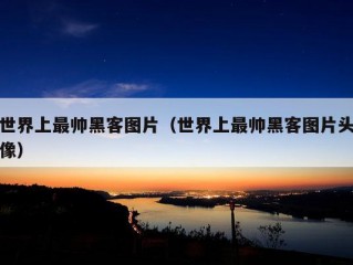 世界上最帅黑客图片（世界上最帅黑客图片头像）