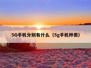 5G手机分别有什么（5g手机种类）