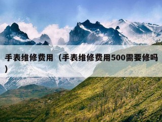 手表维修费用（手表维修费用500需要修吗）