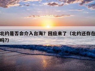 北约是否会介入台海？回应来了（北约还存在吗?）