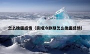 怎么挽回感情（离婚冷静期怎么挽回感情）