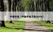 中国中免（中国中免下跌203%）