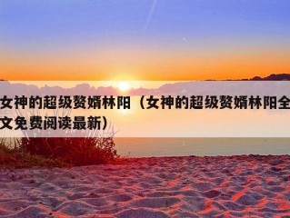 女神的超级赘婿林阳（女神的超级赘婿林阳全文免费阅读最新）