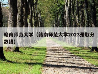 赣南师范大学（赣南师范大学2023录取分数线）