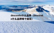 descente什么品牌（descente什么品牌哪个国家）