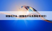 螃蟹吃什么（螃蟹吃什么东西能养活它）