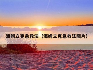 海姆立克急救法（海姆立克急救法图片）