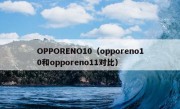 OPPORENO10（opporeno10和opporeno11对比）